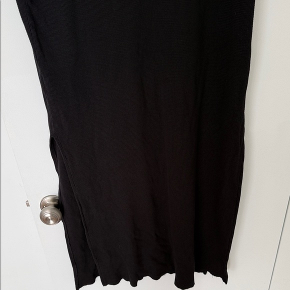 Free People Black Midi Dress with Floral Accents - Picture 13 of 13